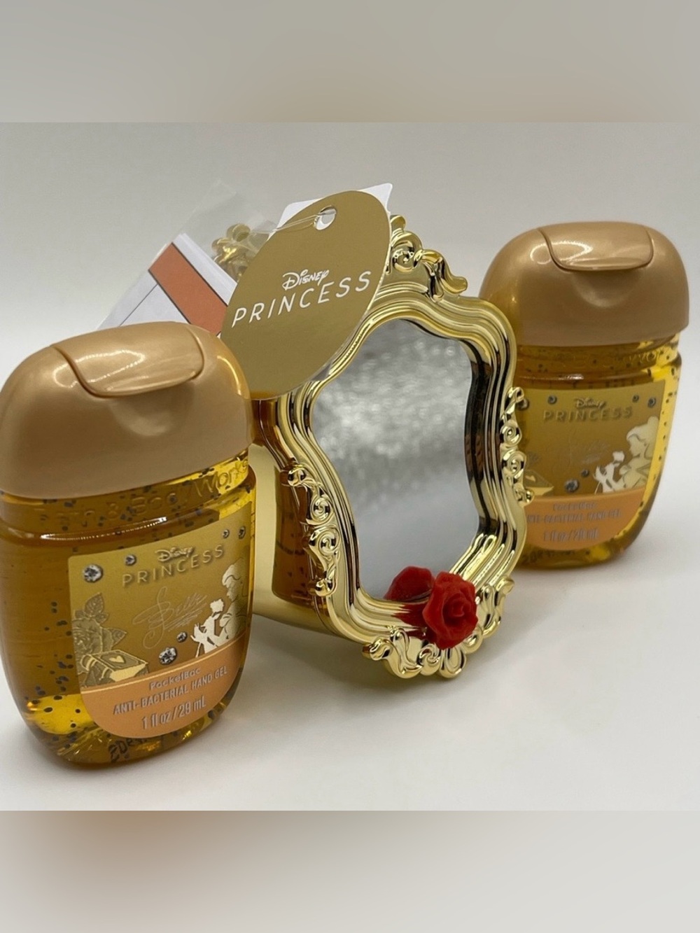 Bath and Body Works Disney Princess Belle Pocketbac Holder and 2 Pocketbacs New